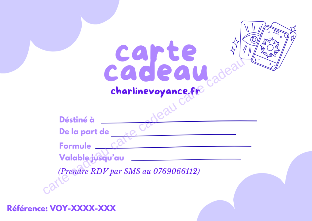 Carte cadeau de voyance pour offrir une consultation par téléphone sur rendez-vous